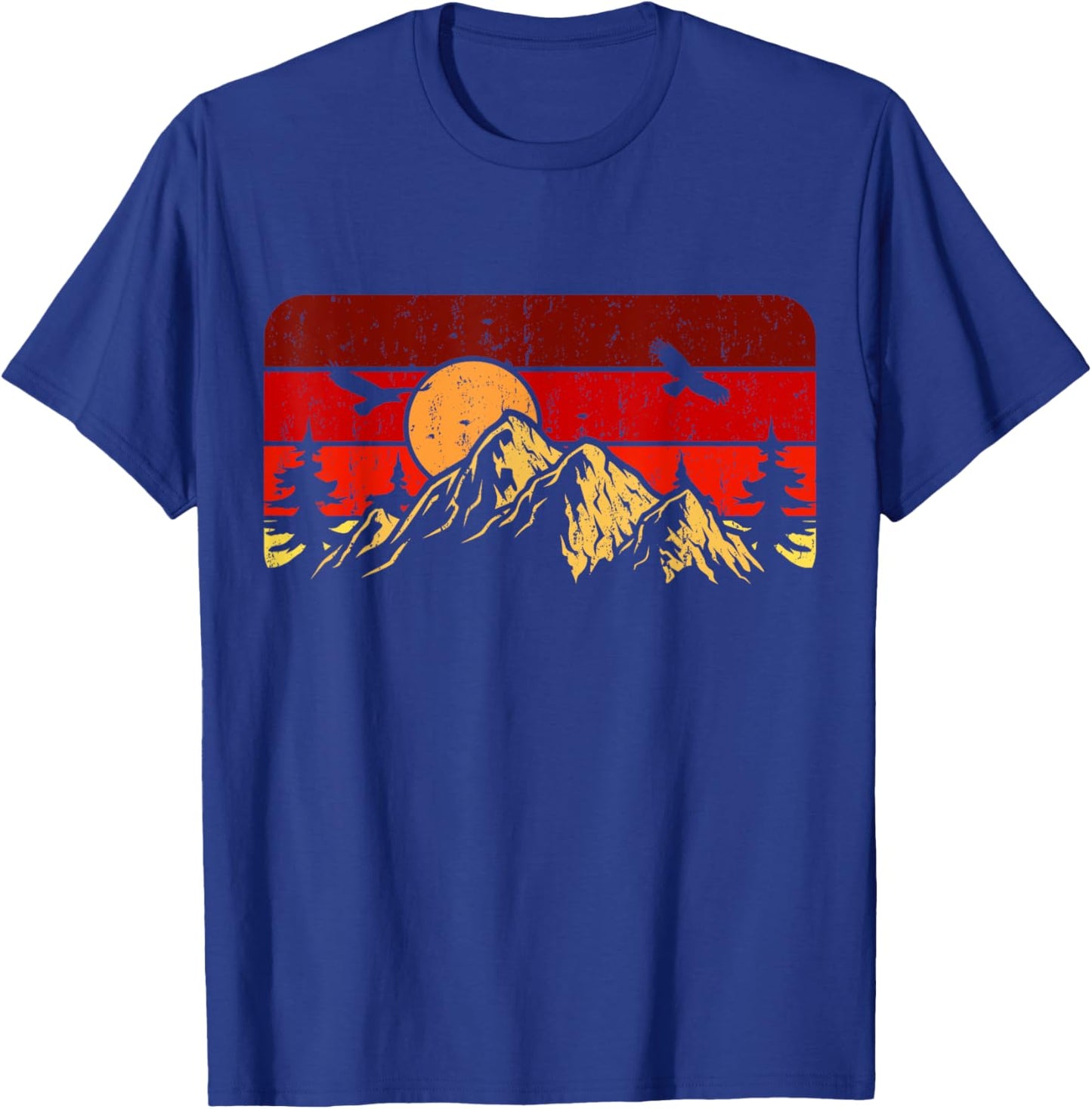 Vintage Wilderness - Outdoor Wildlife Nature Camping T-Shirt - T-Shirt | Royal