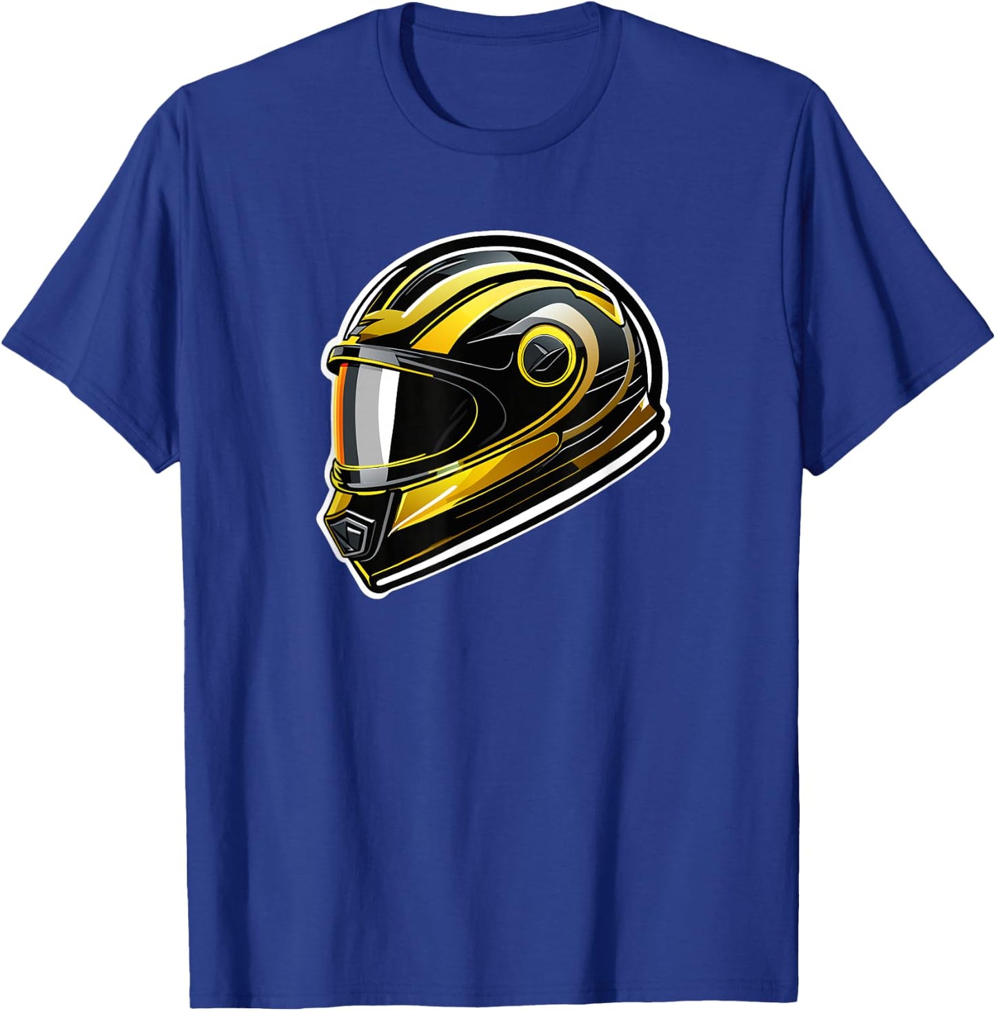 Motorcycle Helmet Artistic Headgear of Adventure T-Shirt - T-Shirt | Royal