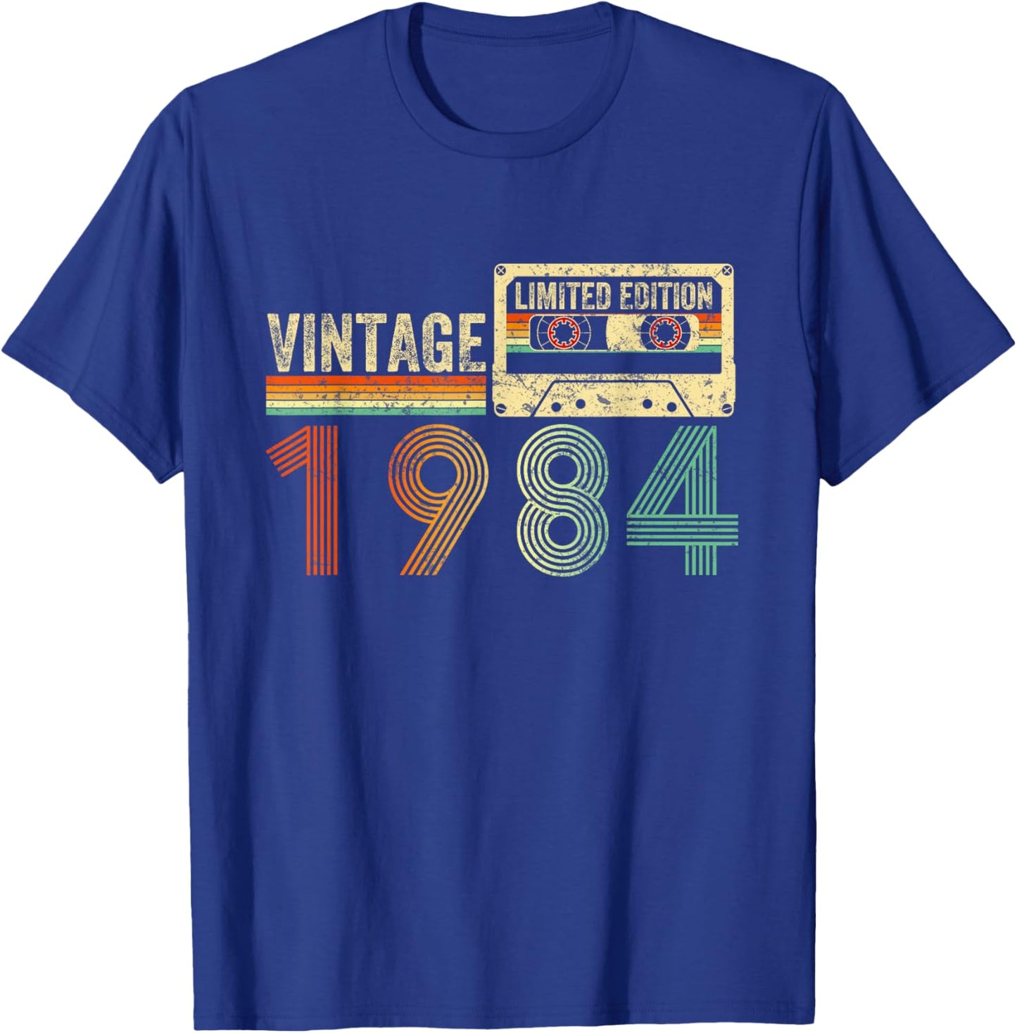 40 Year Old Gifts Vintage 1984 40th Birthday Cassette Tape T-Shirt - T-Shirt | Royal