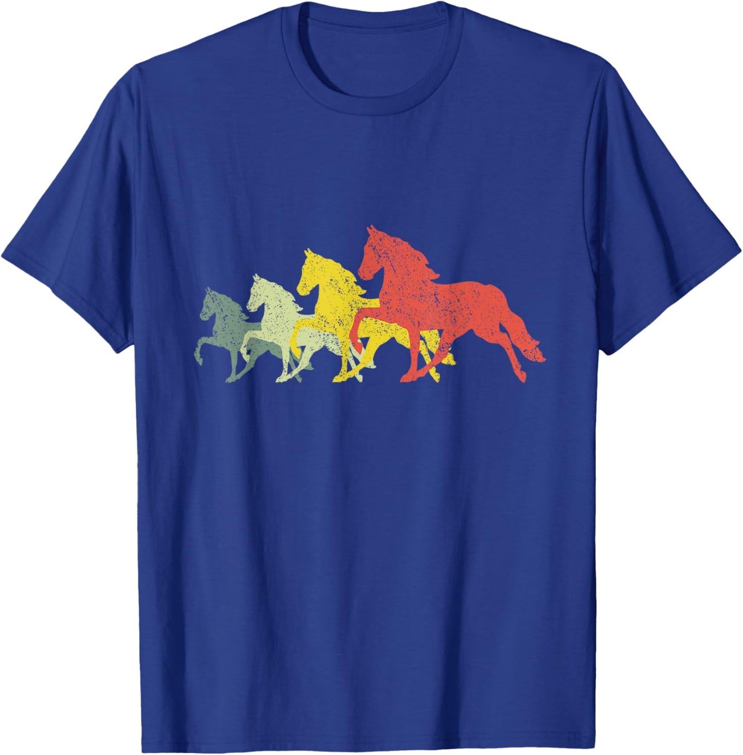Horse Mom & Dad Silhouette - Horse Vintage Tennessee Walker T-Shirt - T-Shirt | Royal