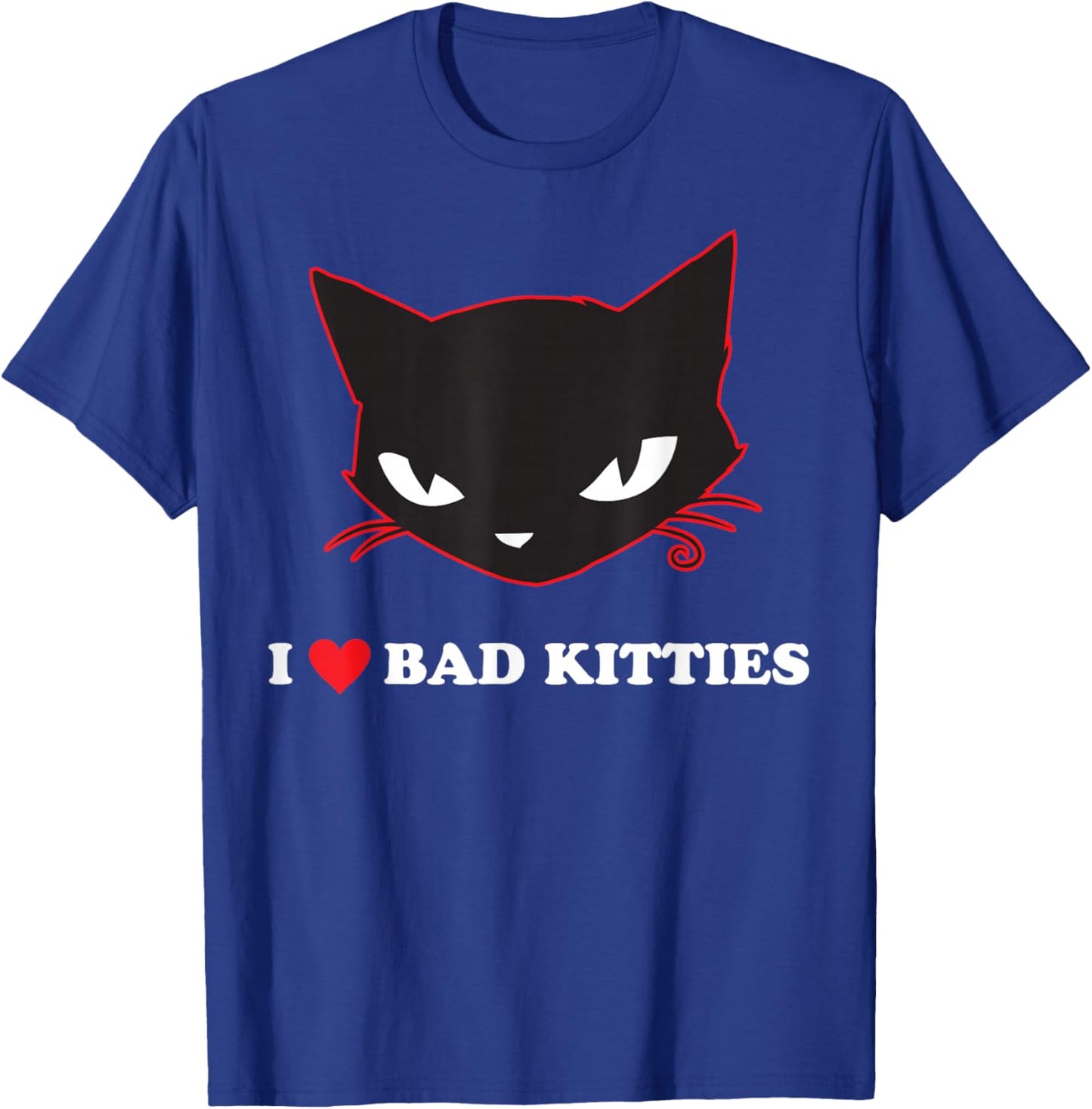 Emily The Strange I Heart Bad Kitties T-Shirt - T-Shirt | Royal
