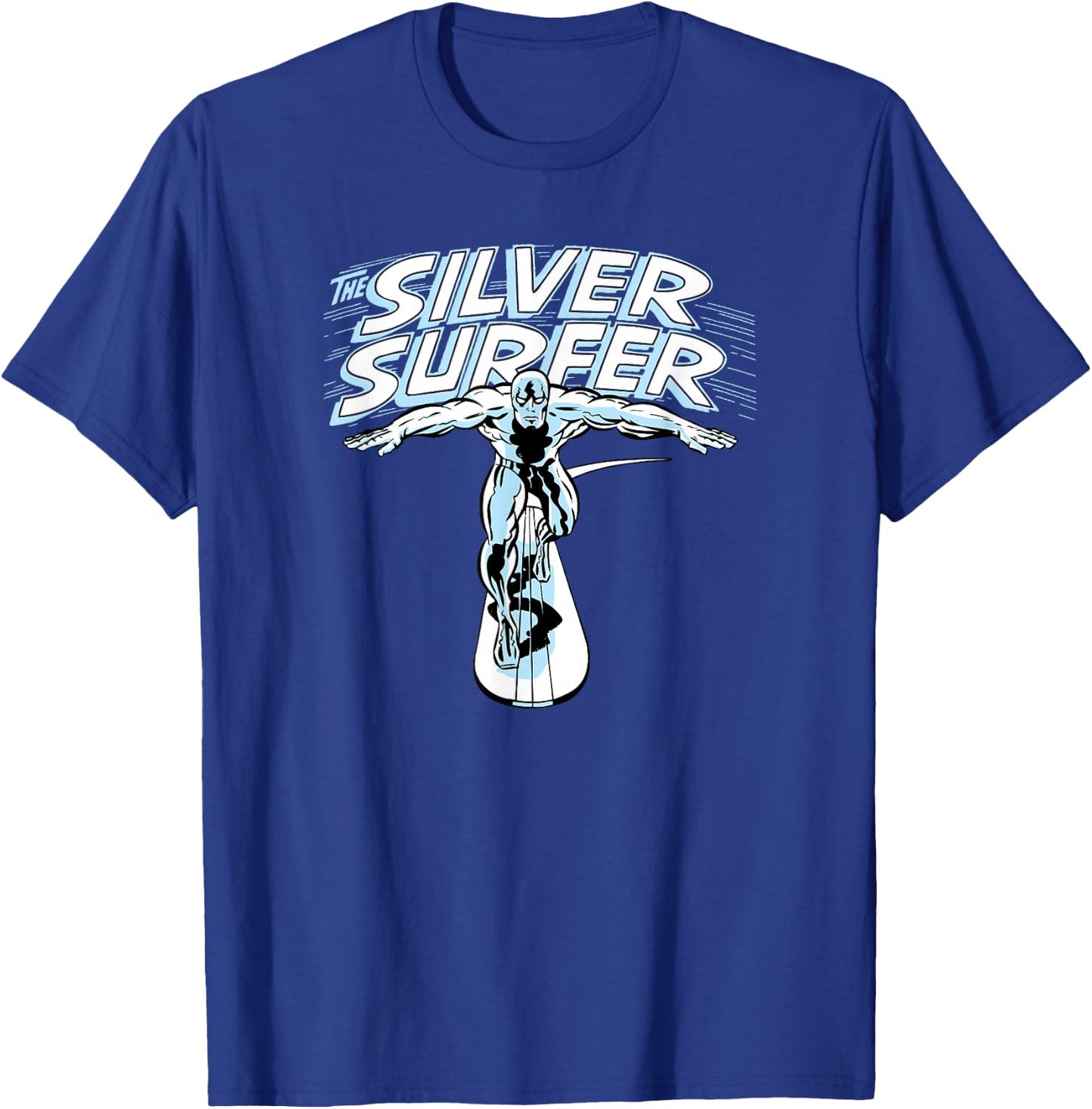 Marvel Fantastic Four Silver Surfer Vintage Portrait T-Shirt - T-Shirt | Royal