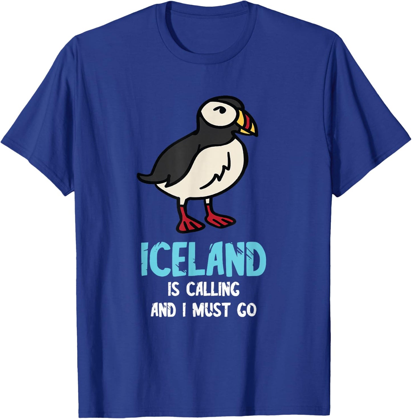 Puffin Bird Lover Iceland Is Calling Seabird Lover Puffin T-Shirt - T-Shirt | Royal
