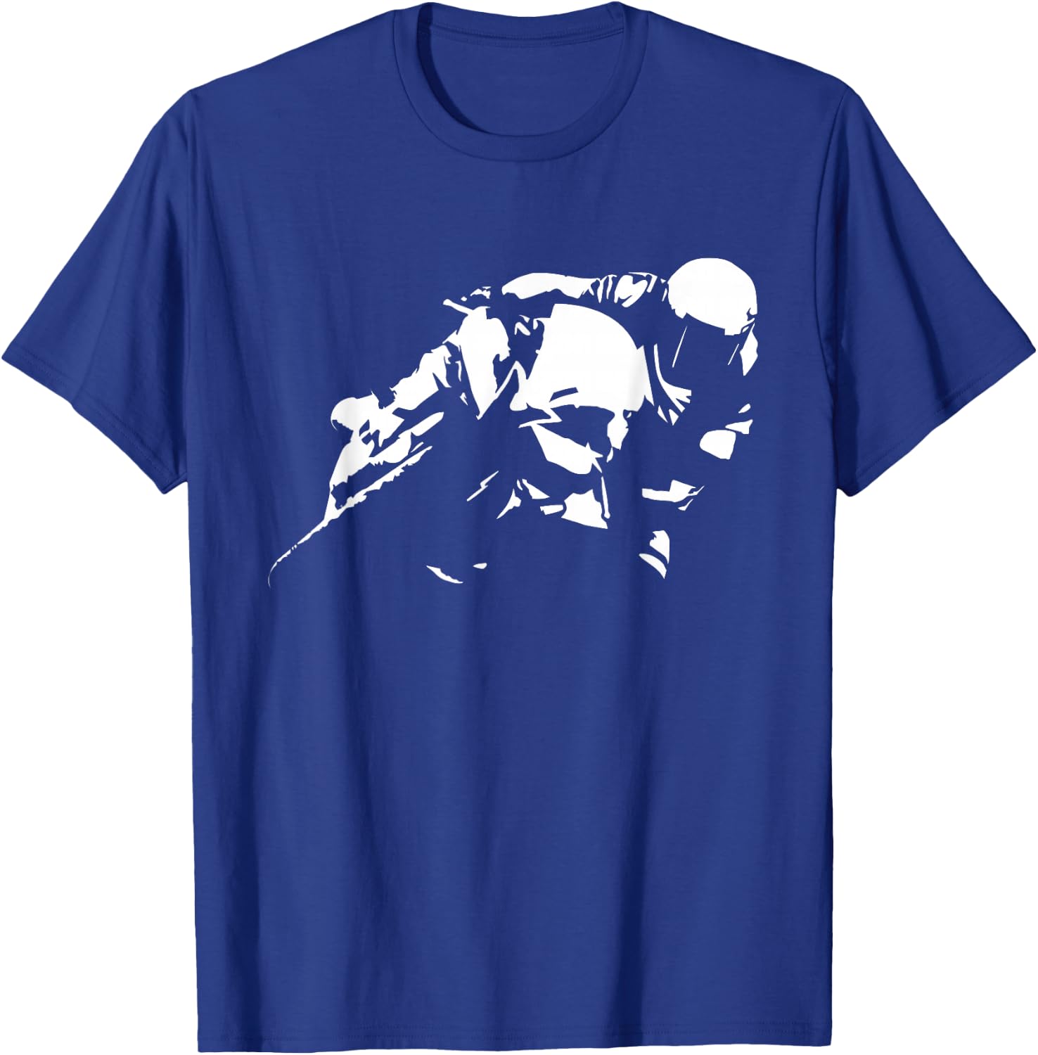 Supersport Sport Bike Motorcycle Racing Biker Illustration T-Shirt - T-Shirt | Royal