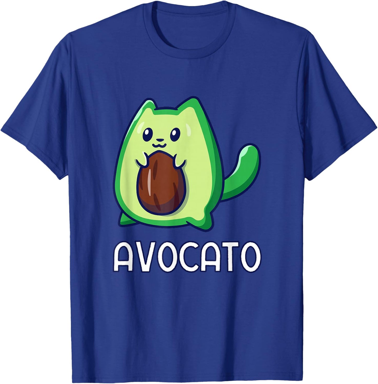Avogato Avocado Cat Vegan T-Shirt - T-Shirt | Royal