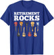 Retirement Rocks Guitar Player Funny Guitarist Humor Outfit T-Shirt - T-Shirt | Royal
