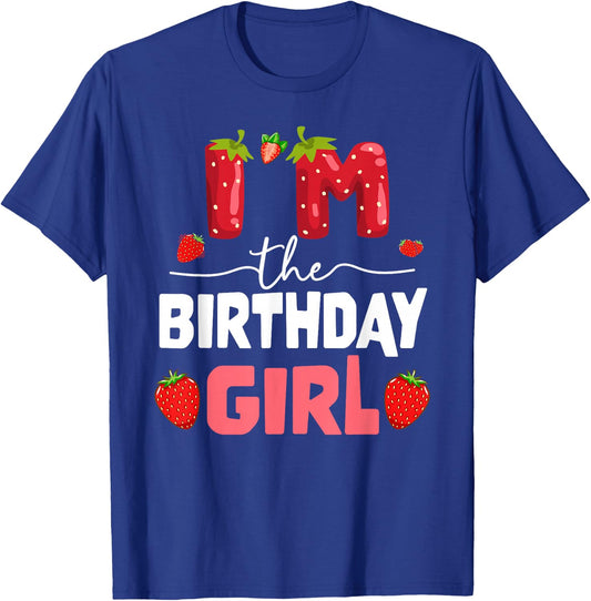 I'm The Berry First Birthday of Girl Sweet Strawberry T-Shirt - T-Shirt | Royal