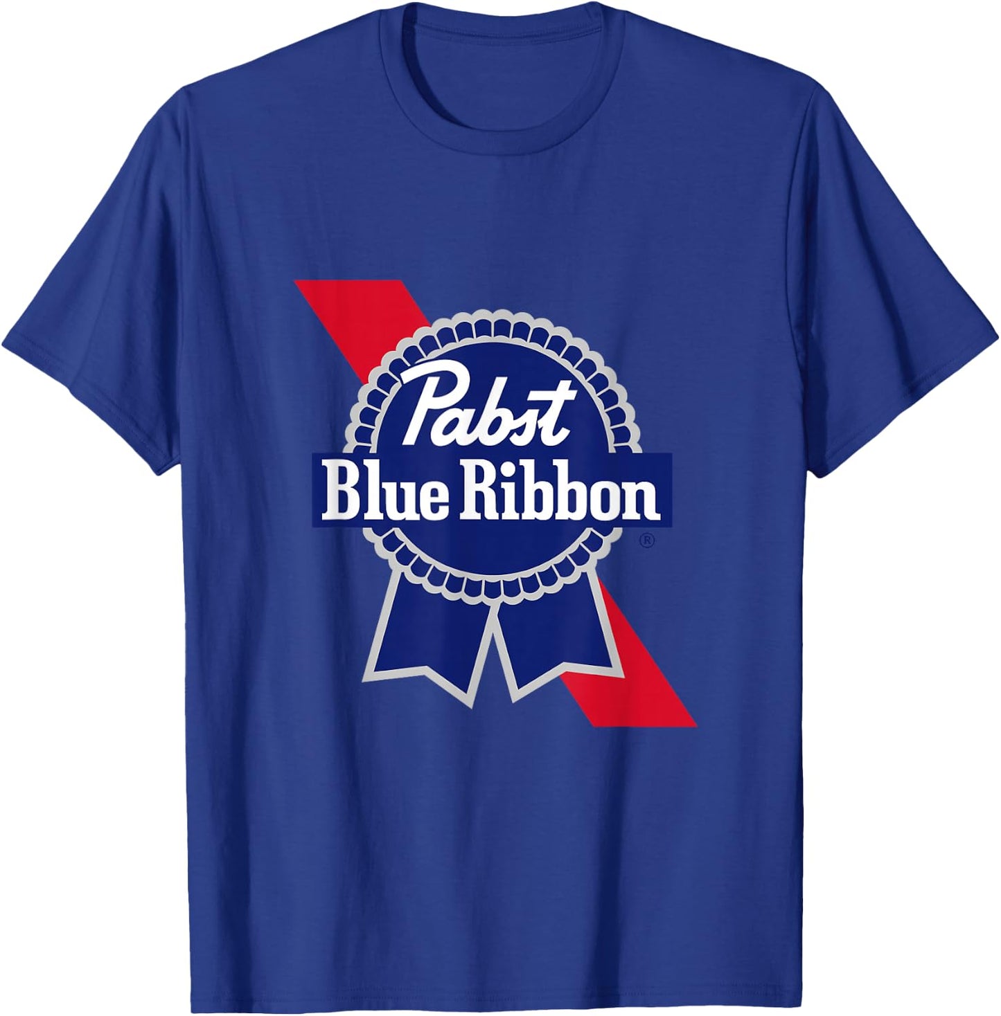 Pabst Crest and Ribbon Licensed Logo T-Shirt - T-Shirt | Royal