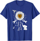 Sunflower Hummingbird Elephant Lung Cancer Awareness T-Shirt - T-Shirt | Royal