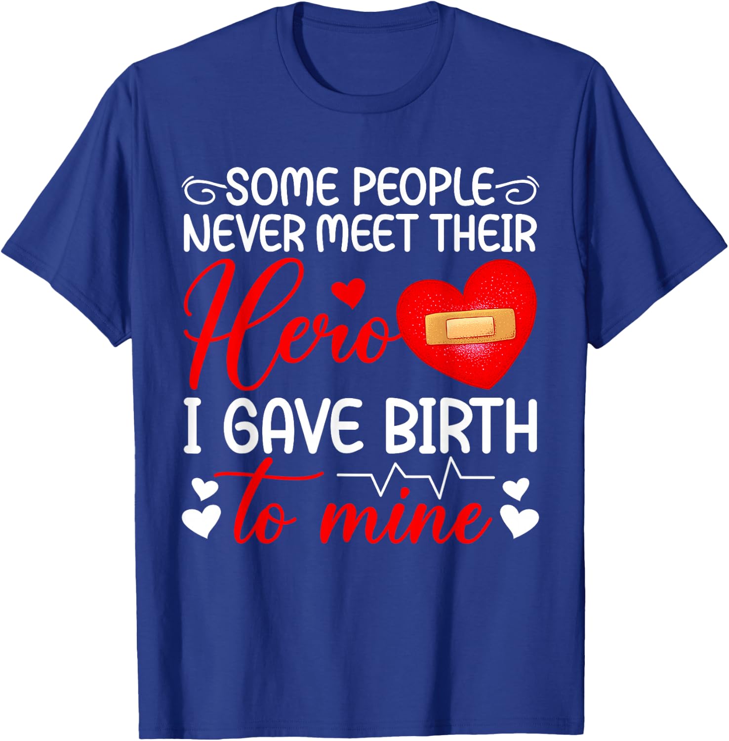 CHD Mom Of A CHD Warrior Mother Congenital Heart Disease T-Shirt - T-Shirt | Royal
