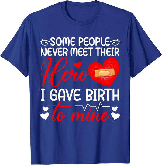 CHD Mom Of A CHD Warrior Mother Congenital Heart Disease T-Shirt - T-Shirt | Royal