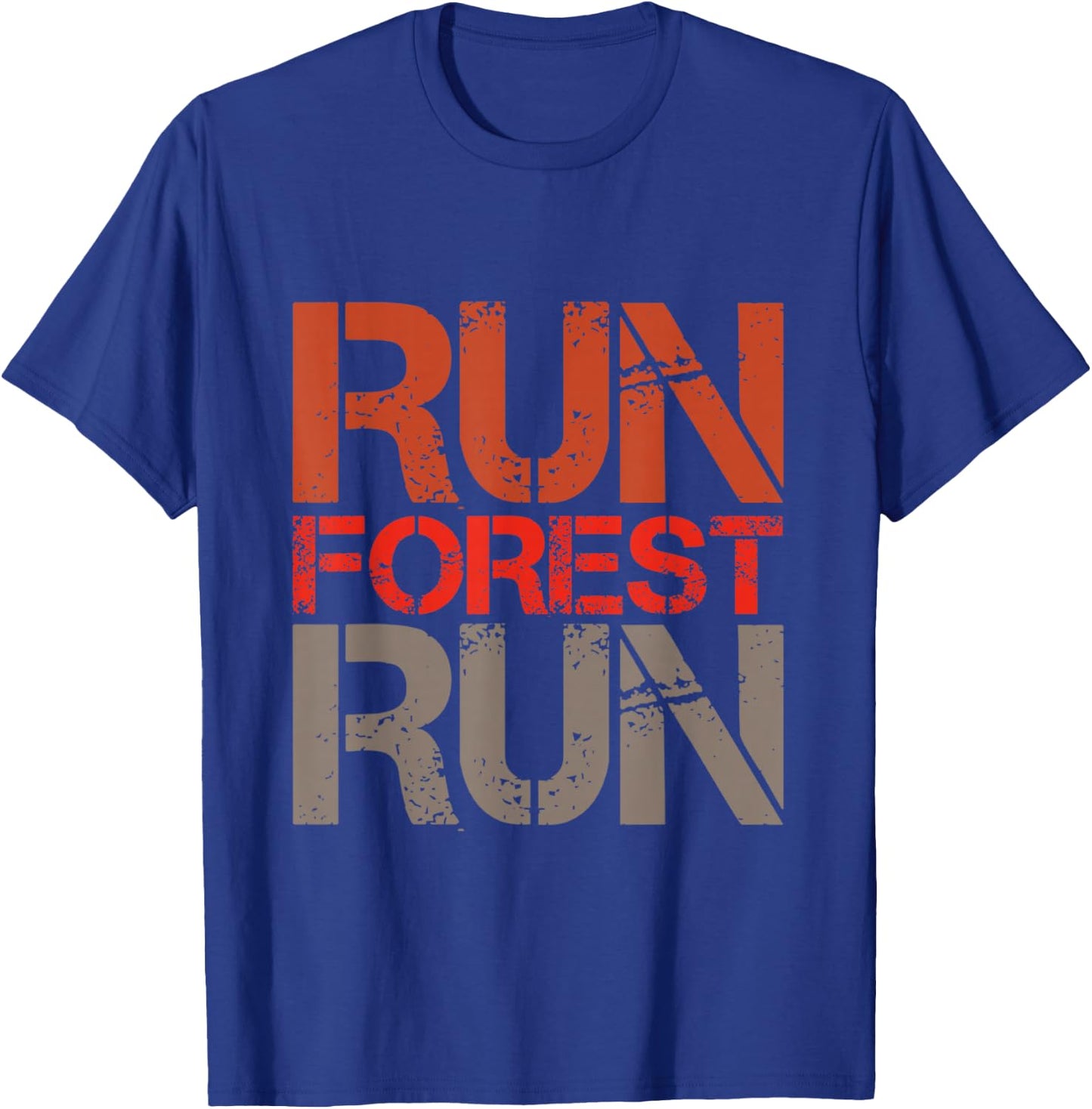 Logger Woodsman Vintage Run Forest Run Lumberjack Chainsaw T-Shirt - T-Shirt | Royal