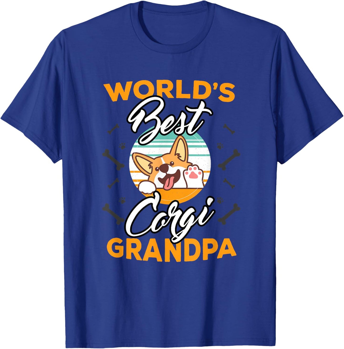 World's best corgi grandpa T-Shirt - T-Shirt | Royal