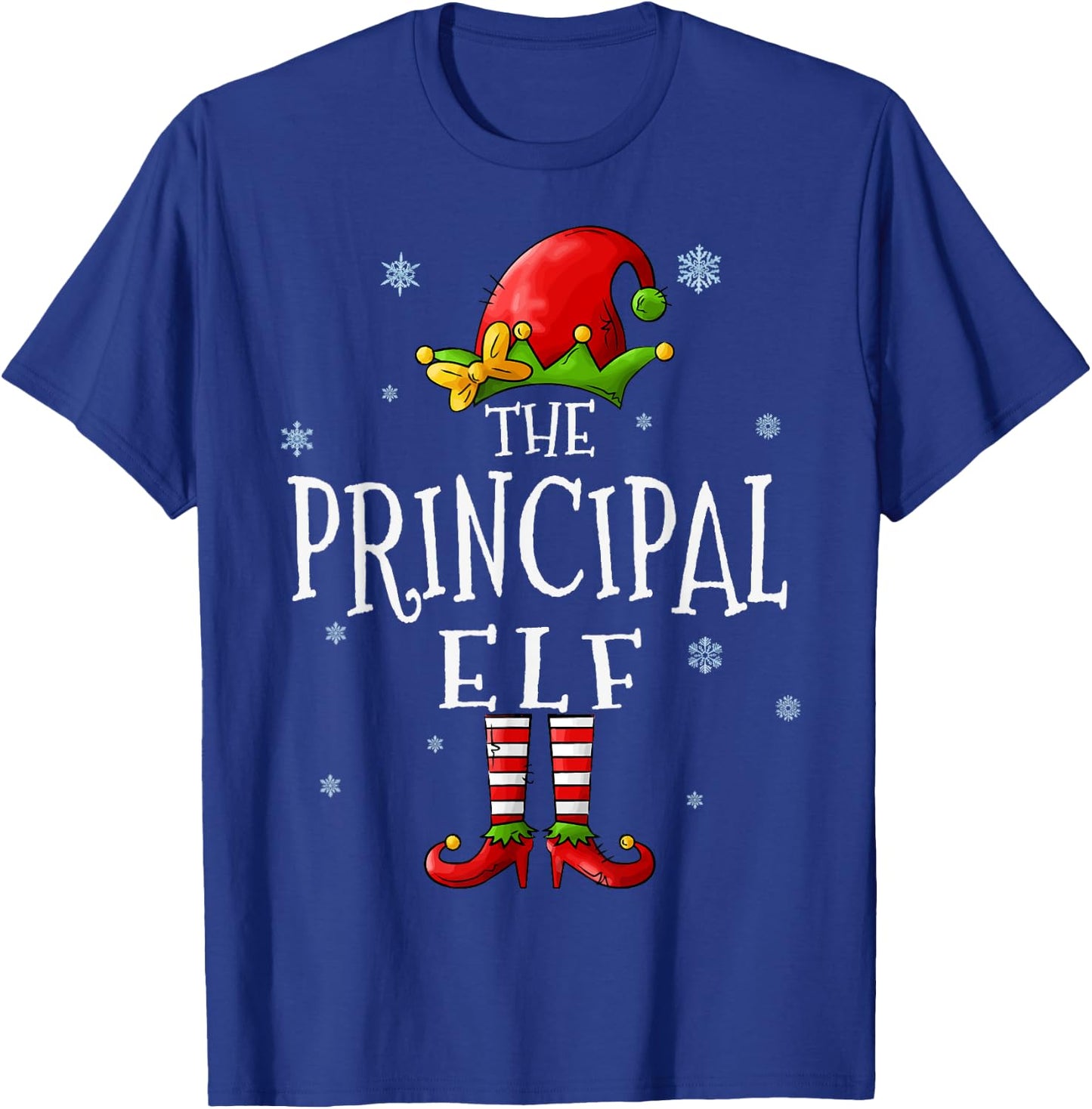 The Principal Elf Squad Funny Xmas Groupe Matching Christmas T-Shirt - T-Shirt | Royal
