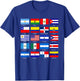 Hispanic Heritage Month 2022 National Latino Countries Flag T-Shirt - T-Shirt | Royal