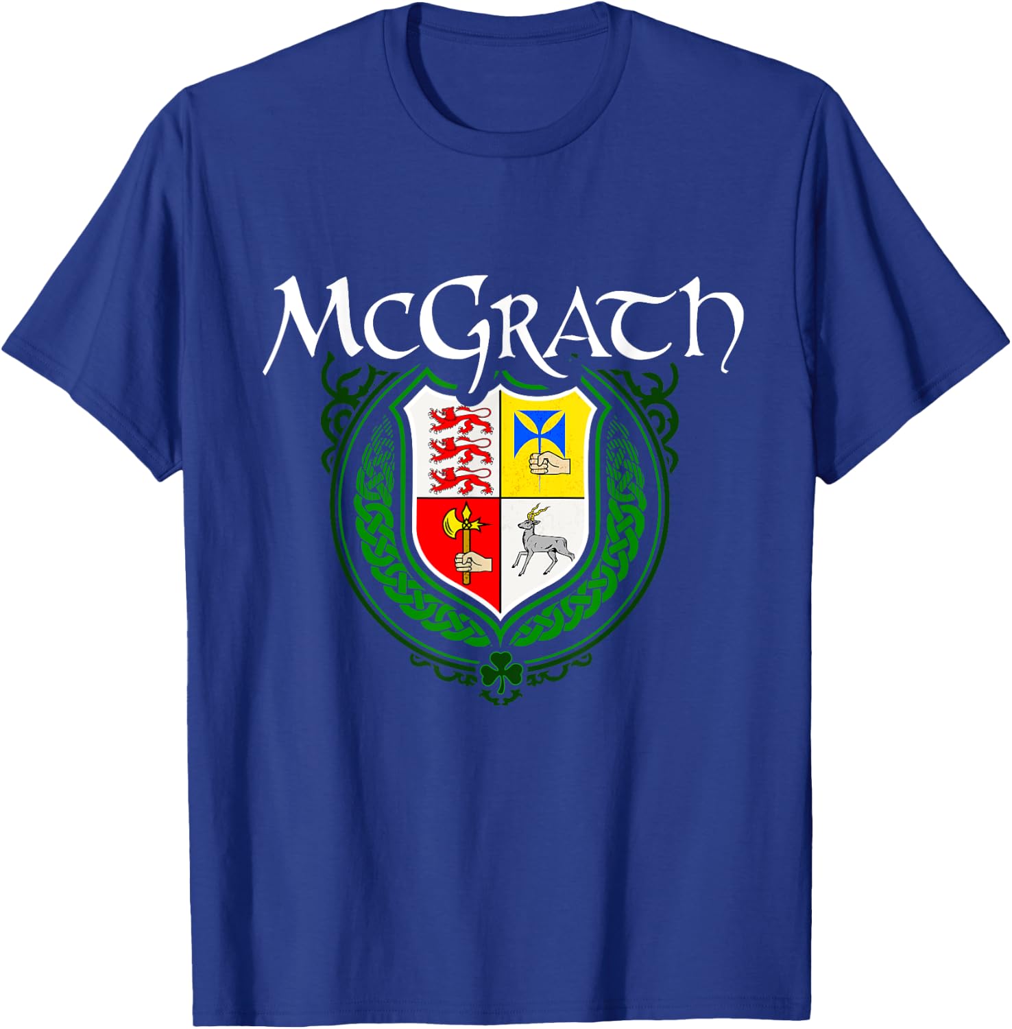 McGrath Surname Irish Clan Tartan Badge Ireland T-Shirt - T-Shirt | Royal