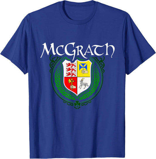 McGrath Surname Irish Clan Tartan Badge Ireland T-Shirt - T-Shirt | Royal