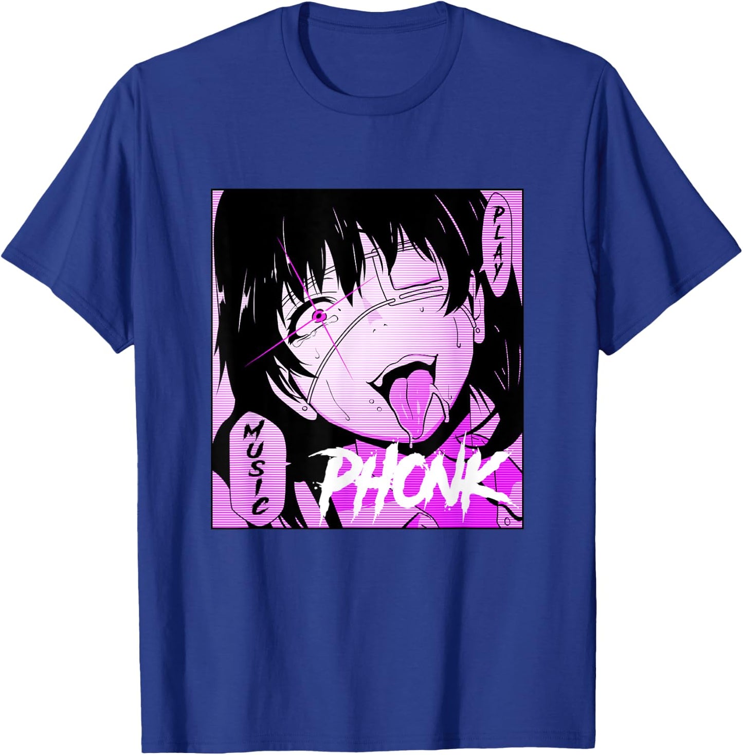 Aggressive Anime phonk apparel T-Shirt - T-Shirt | Royal