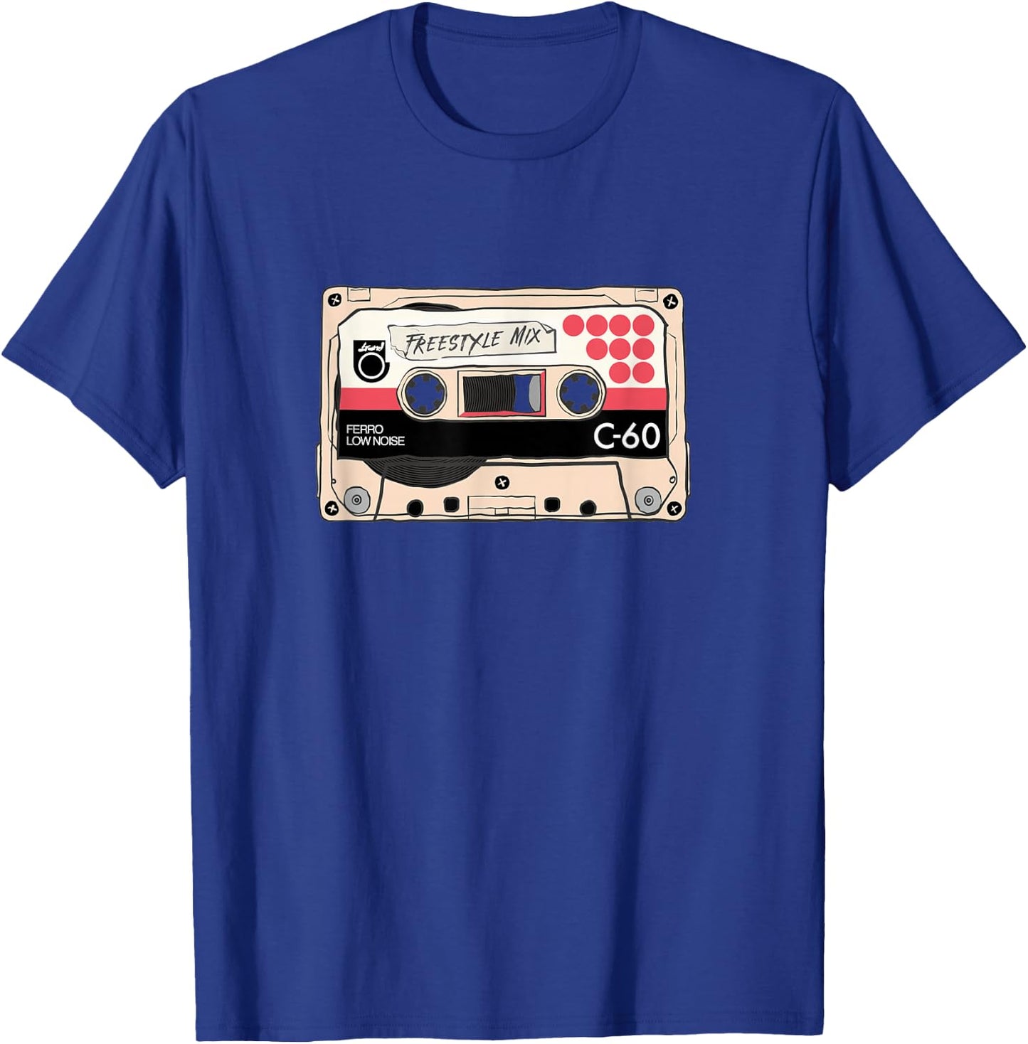 Freestyle Mix Tape Retro Vintage 80s Music Fan T-Shirt - T-Shirt | Royal