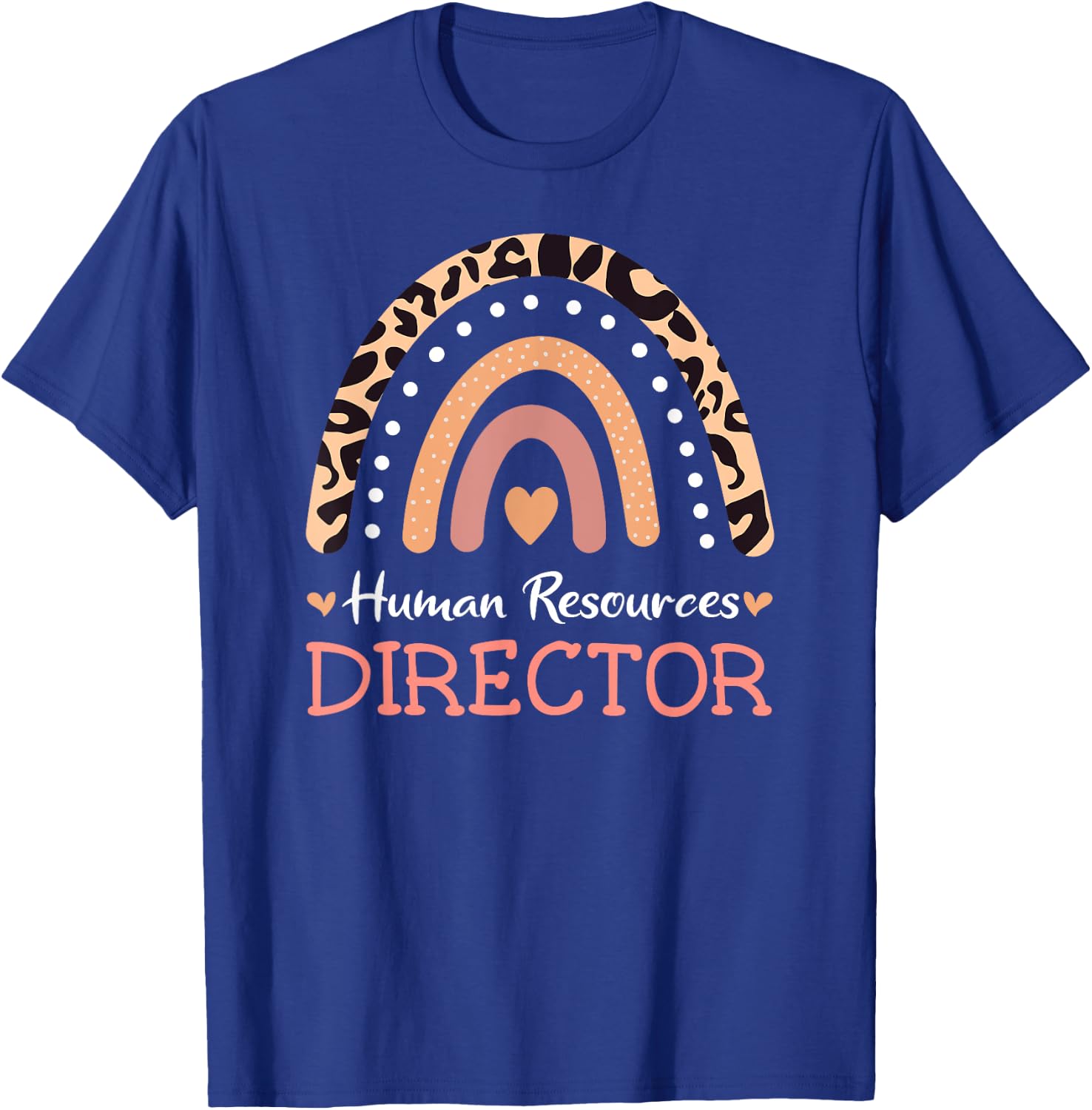 Human Resources Director Leopard Rainbow Appreciation T-Shirt - T-Shirt | Royal
