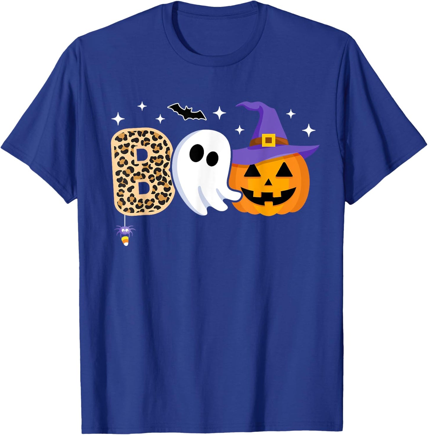 Halloween Boo Spooky Season Ghost Witch Women Toddler Girls T-Shirt - T-Shirt | Royal