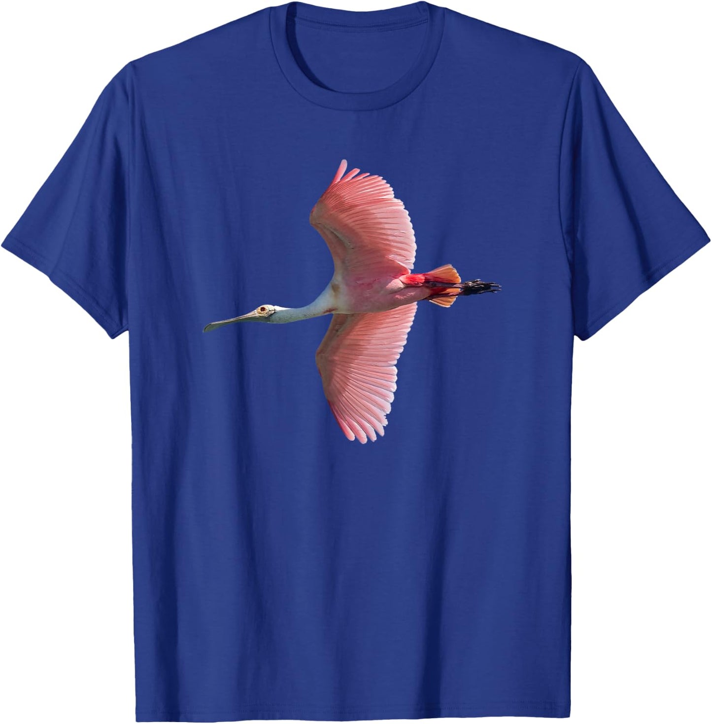 Roseate Spoonbill in Flight T-Shirt - T-Shirt | Royal