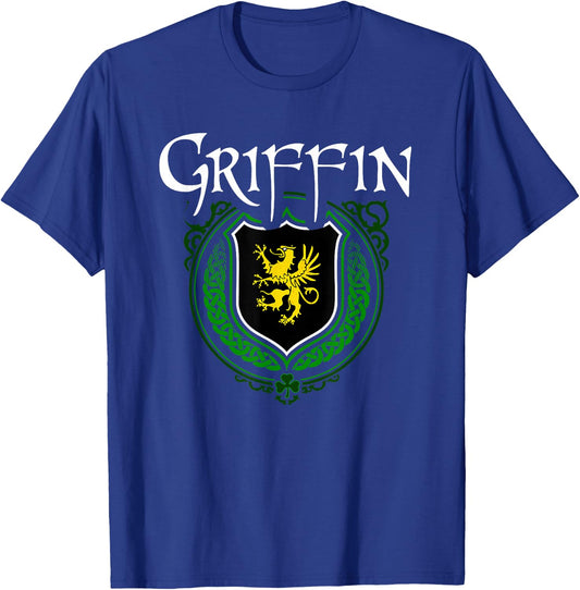 Griffin Surname Irish Clan Tartan Badge Ireland T-Shirt - T-Shirt | Royal