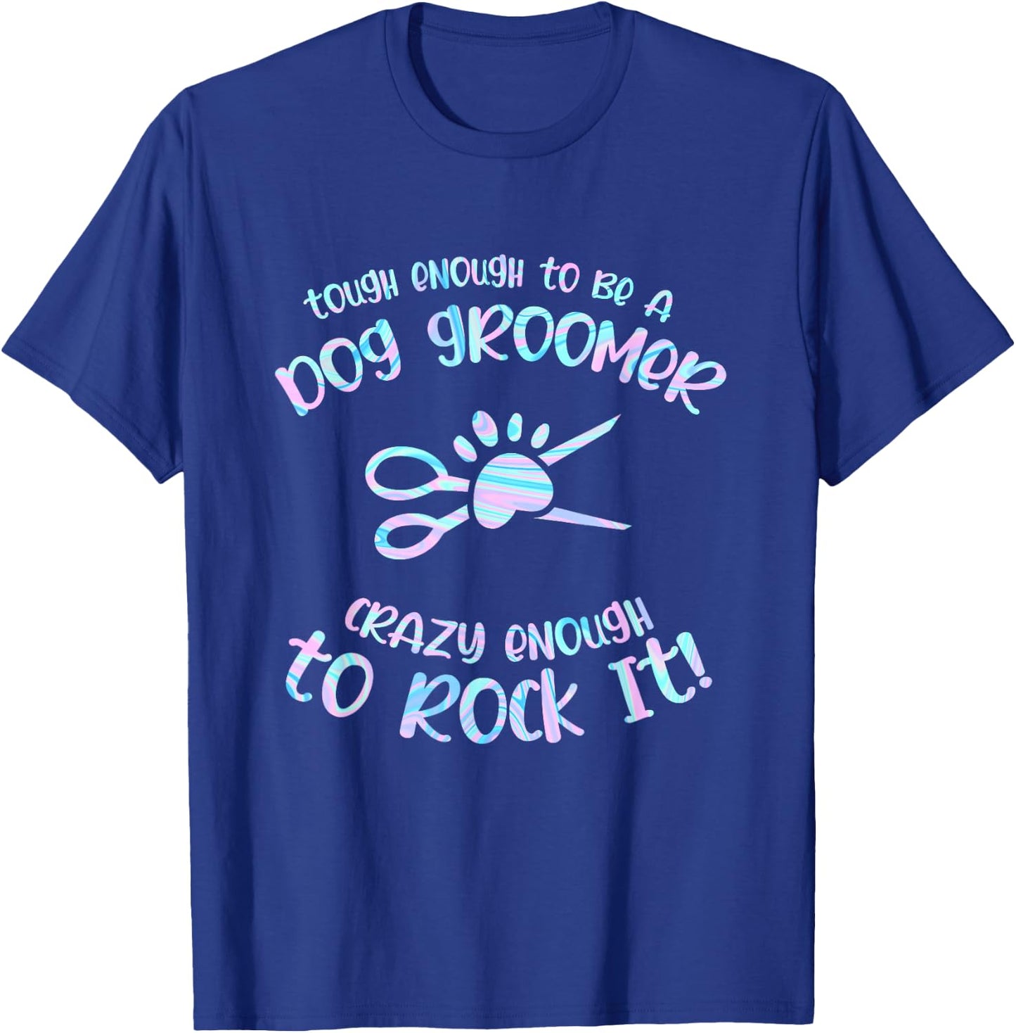 Crazy Groomer Dog Pet Grooming Puppy Puppies Dog Owner T-Shirt - T-Shirt | Royal