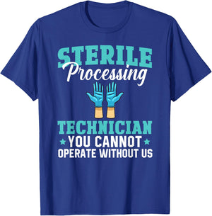 Sterile Processing Technician Instruments Tech Certification T-Shirt - T-Shirt | Royal