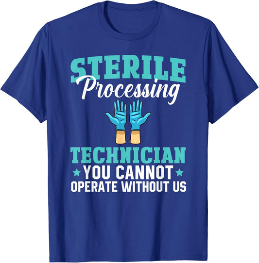 Sterile Processing Technician Instruments Tech Certification T-Shirt - T-Shirt | Royal