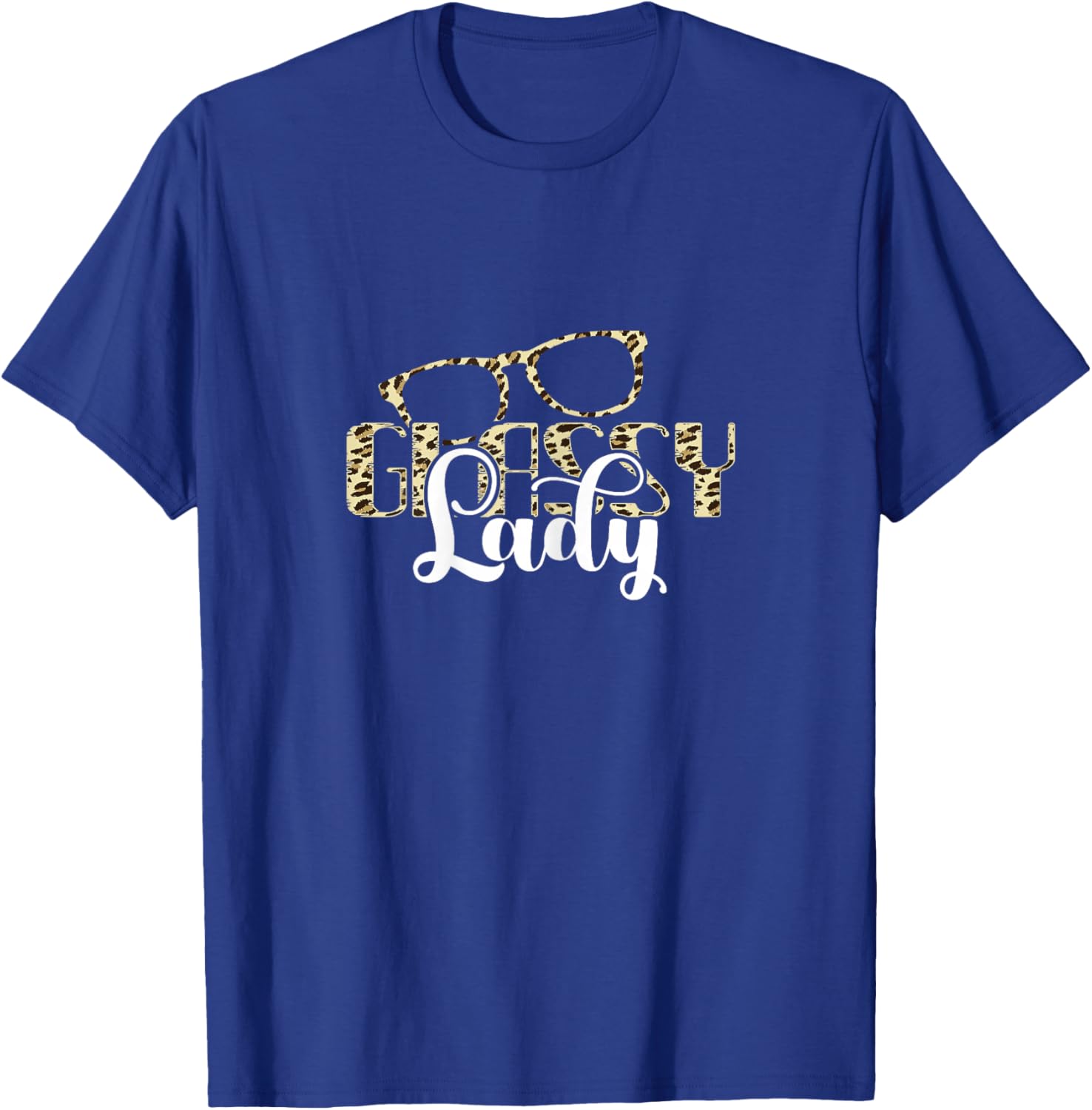 Glassy Lady Eye Glasses Eye Care Optician Optometrist T-Shirt - T-Shirt | Royal