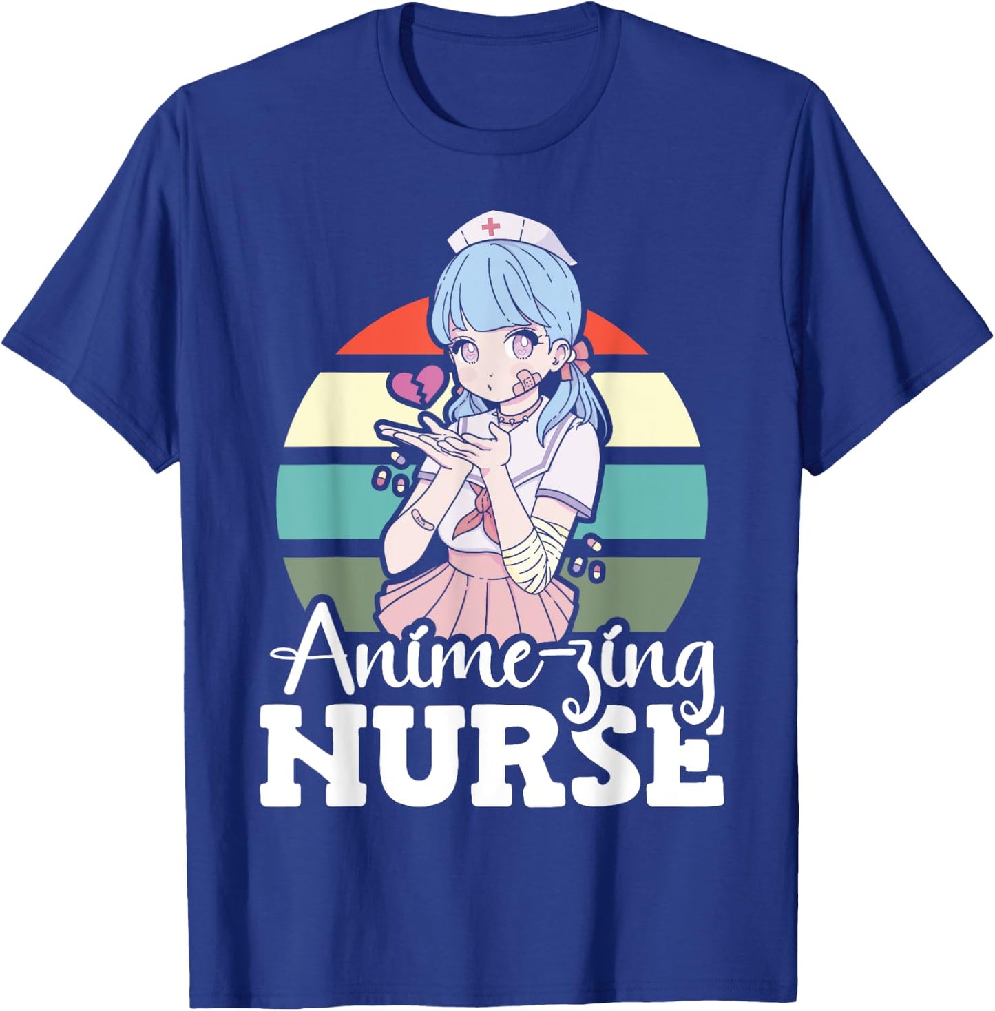 Anime-zing Nurse Japanese Anime National Nurse Day T-Shirt - T-Shirt | Royal
