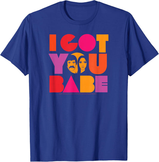 Sonny & Cher - I Got You Babe T-Shirt - T-Shirt | Royal