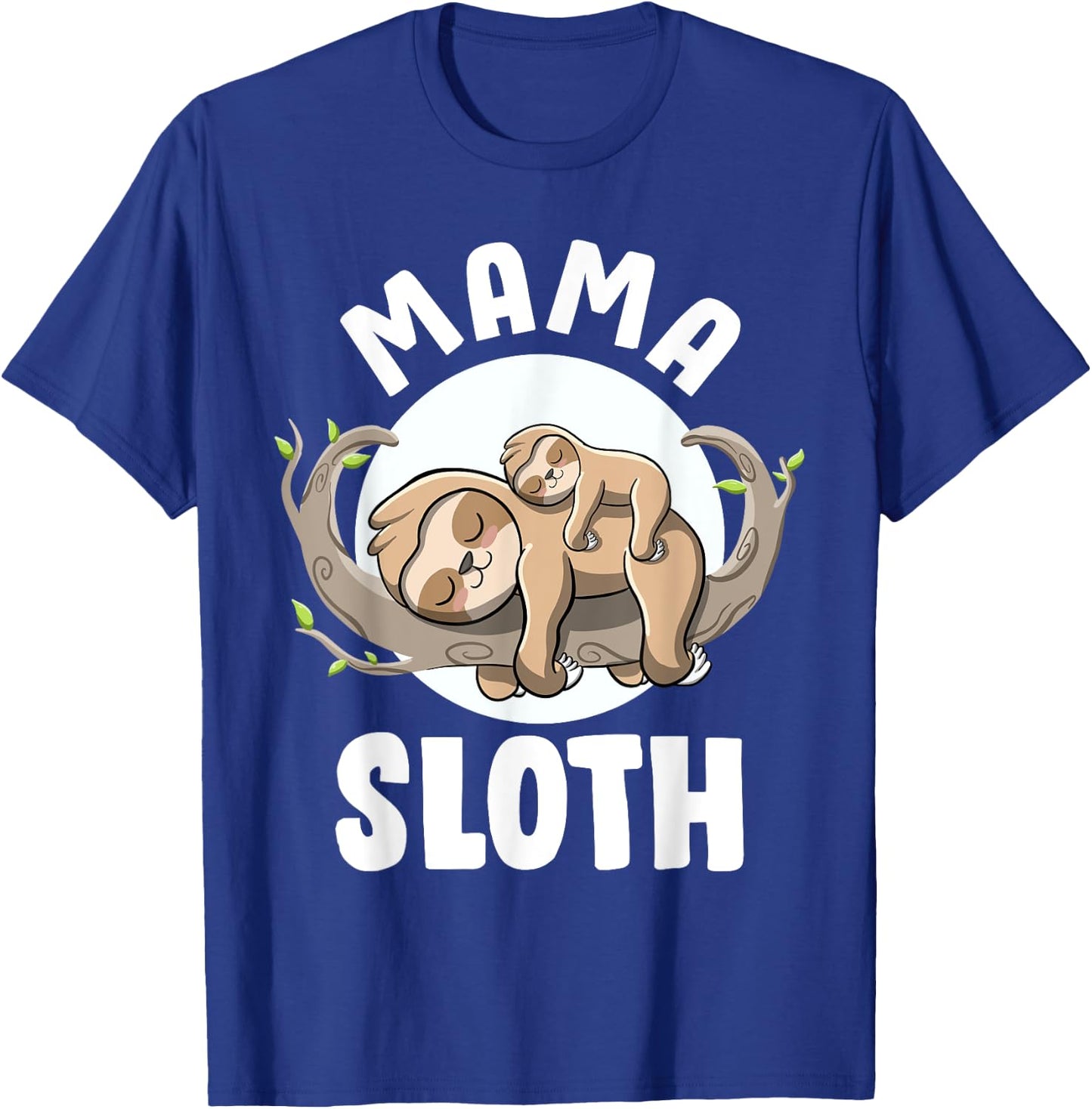 Mama Sloth Cute Pregnancy Announcement Mom to be Sloth Mama T-Shirt - T-Shirt | Royal