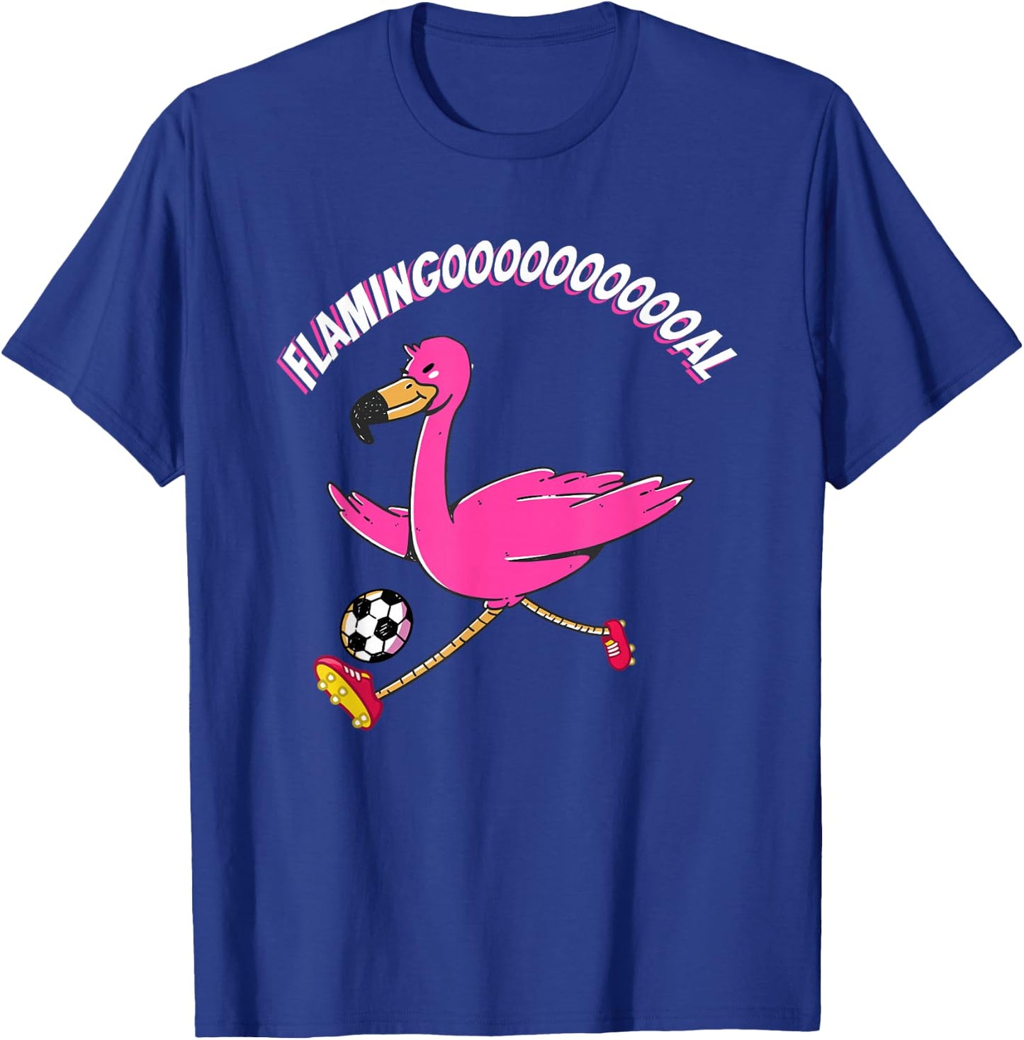 Flamingooooal Flamingo Men or Women Soccer T-Shirt - T-Shirt | Royal