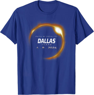 Total Solar Eclipse 2024 Dallas Texas April 8 2024 T-Shirt - T-Shirt | Royal