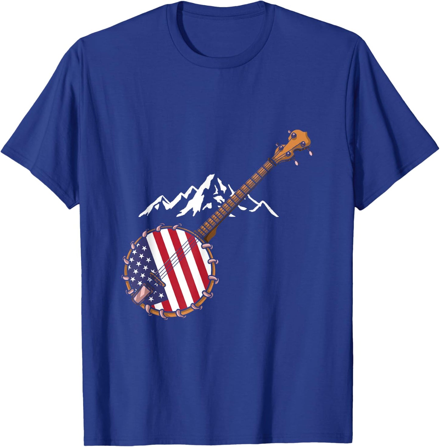 Banjo Bluebird Tennesse Mandolin T-Shirt - T-Shirt | Royal