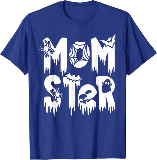 Funny Momster Halloween Mom Costume Dadcula Family matching T-Shirt - T-Shirt | Royal