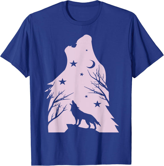 Wolf Costume Graphic For Wolves Lover Young Girls & Women T-Shirt - T-Shirt | Royal