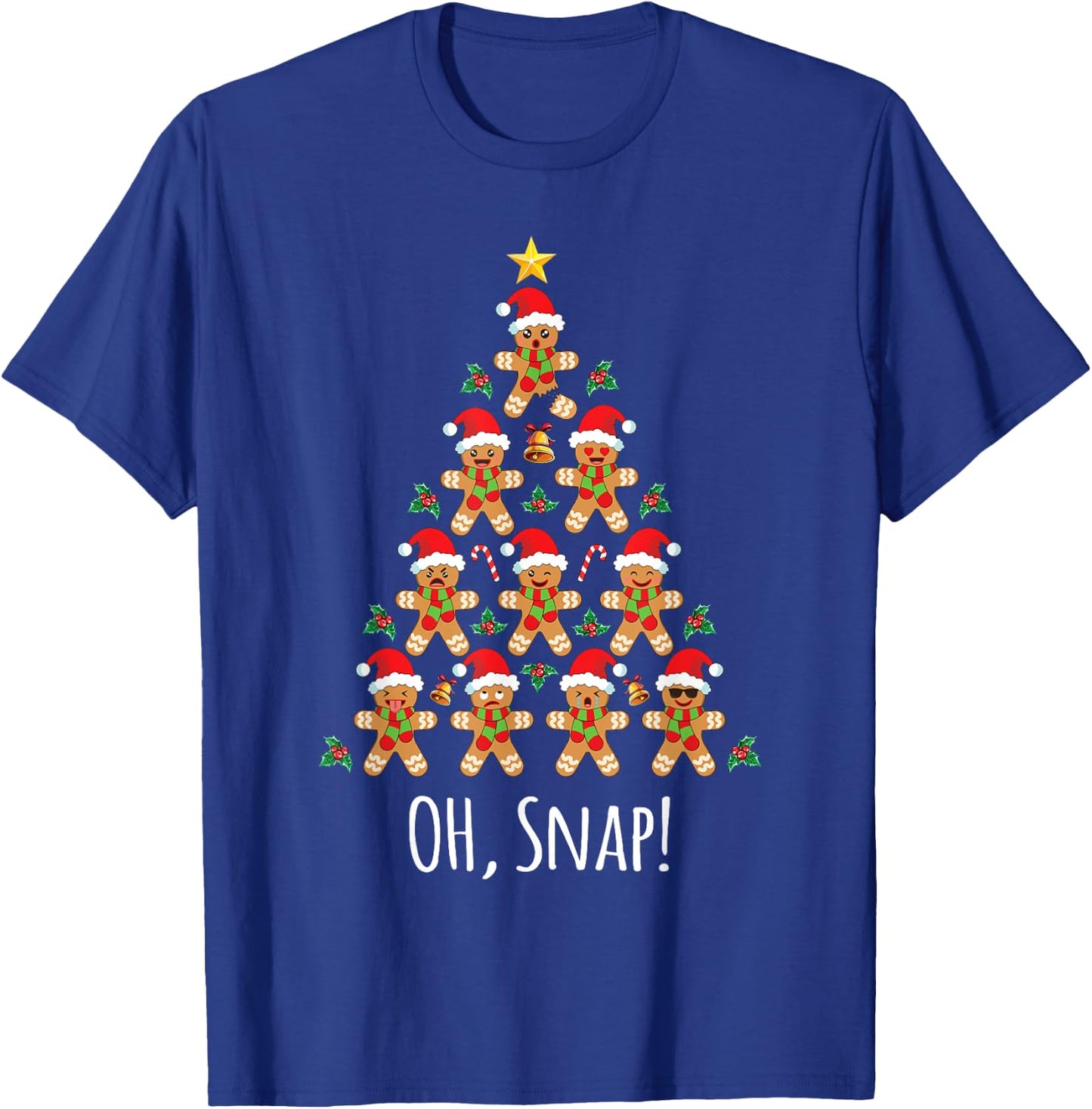Gingerbread Man Shirt Gingerbread Tree Oh Snap T-Shirt - T-Shirt | Royal