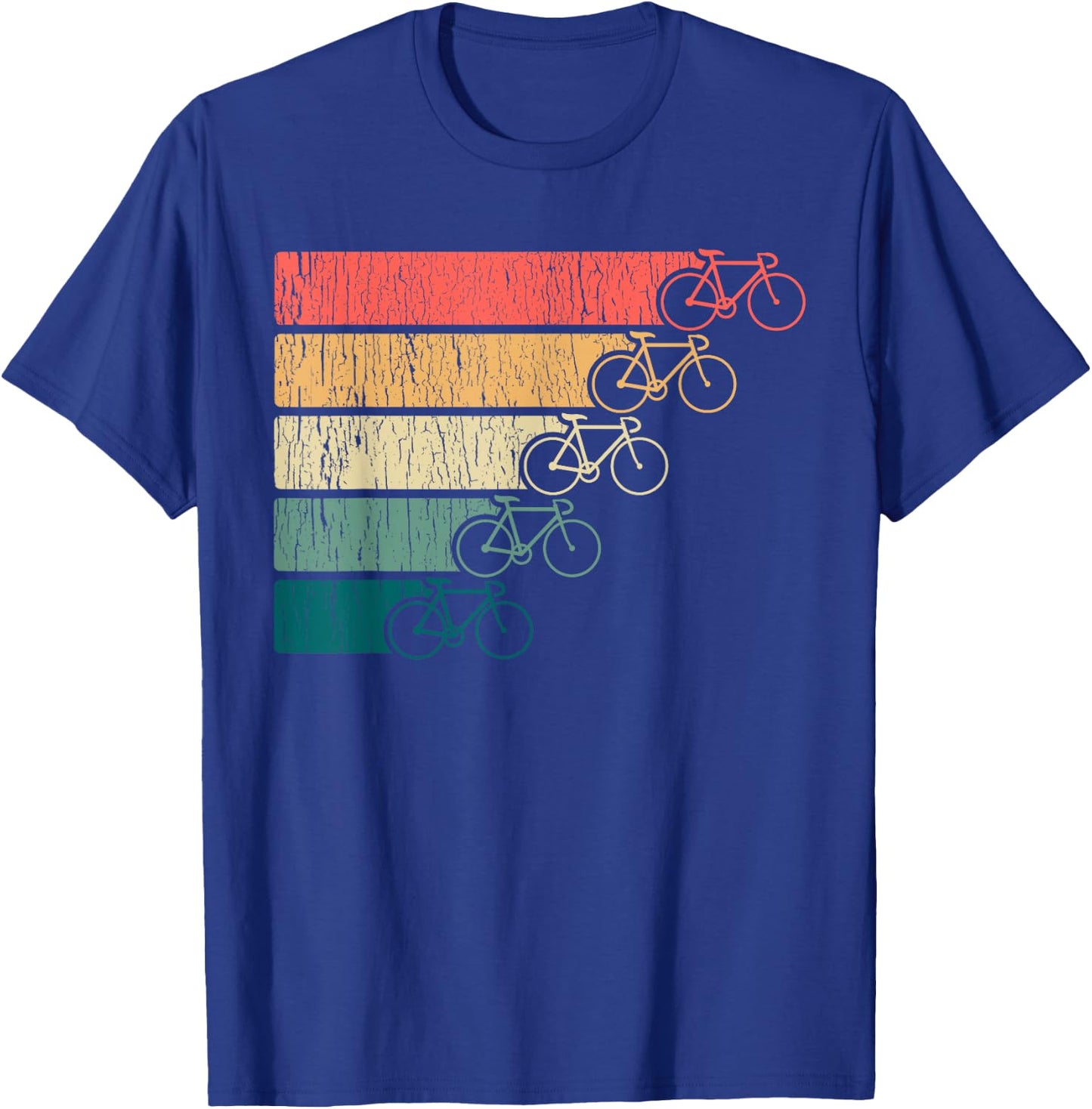 Vintage Minimalistic Cycling Funny Biking Bicycle Enthusiast T-Shirt - T-Shirt | Royal
