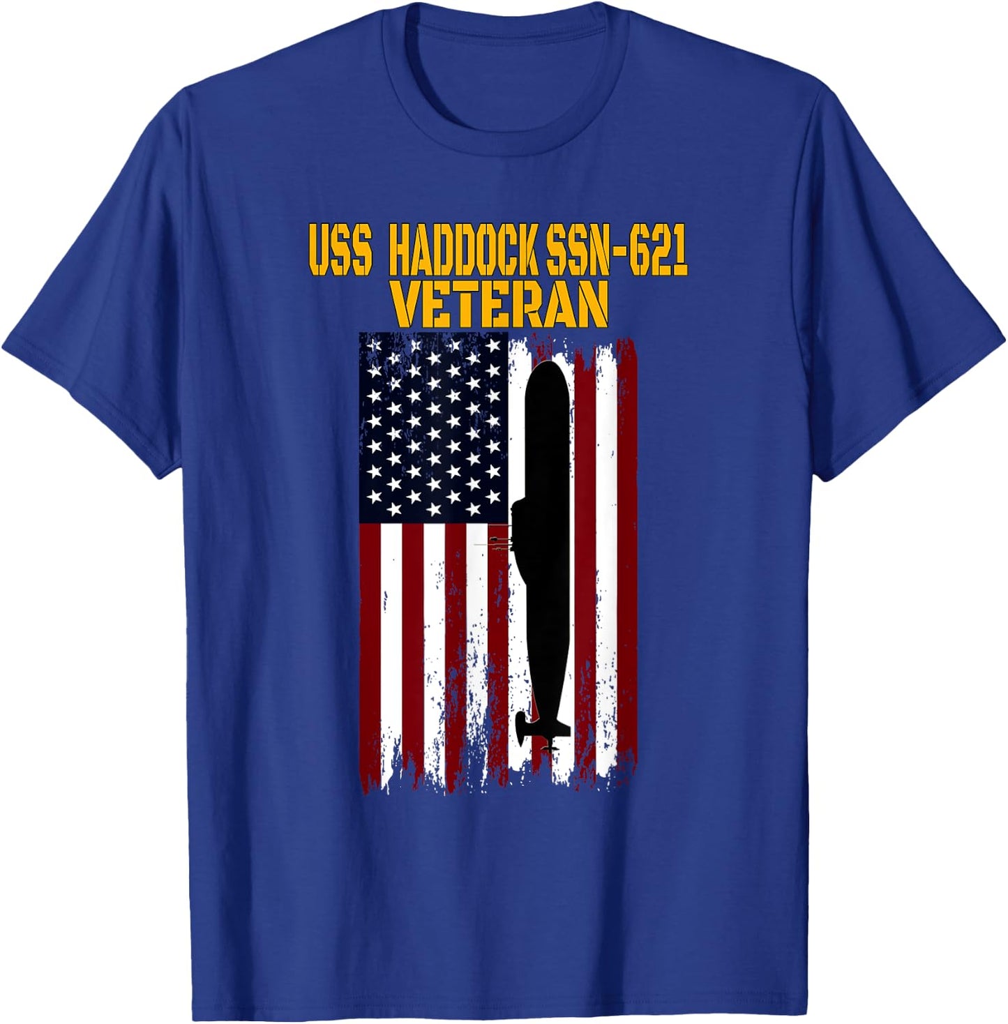 USS Haddock SSN-621 Submarine Veterans Day Father's Day T-Shirt - T-Shirt | Royal