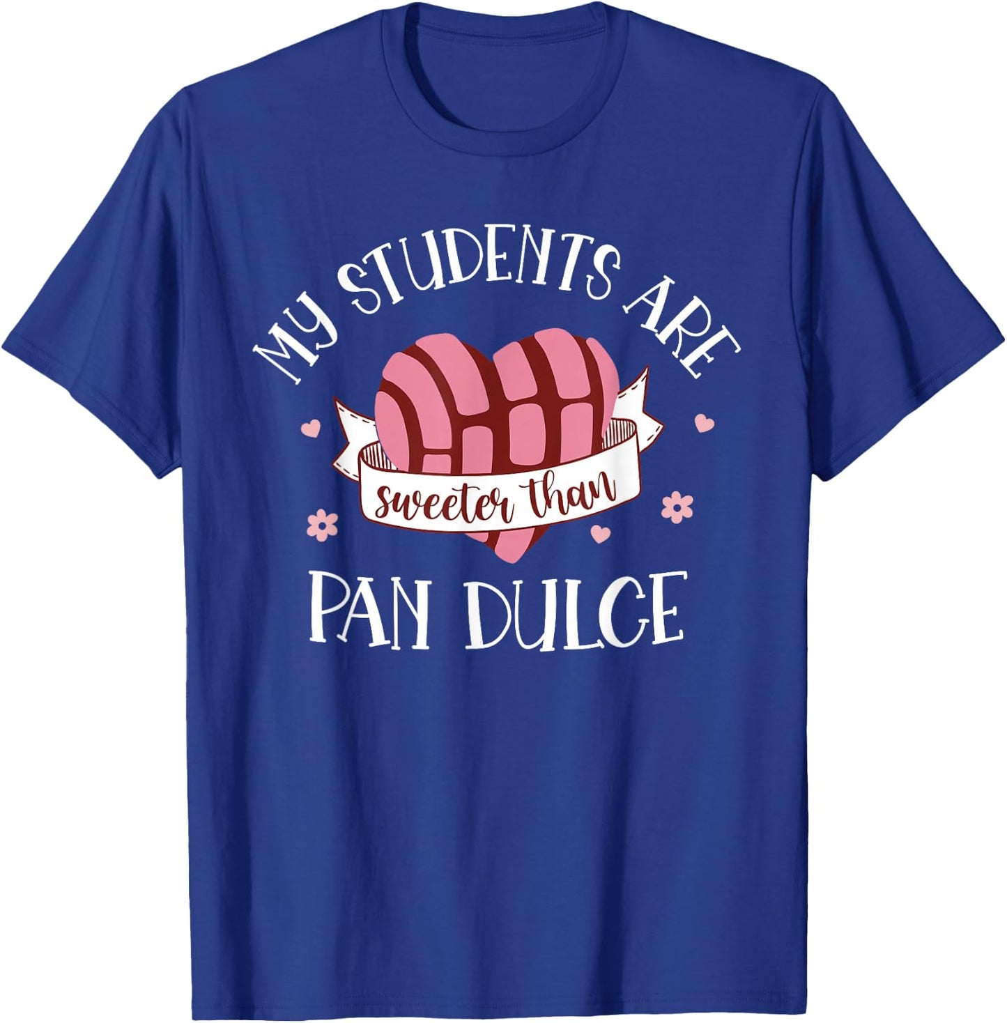 Cute Funny Spanish Teacher Dual Language Bilingual Teacher T-Shirt - T-Shirt | Royal