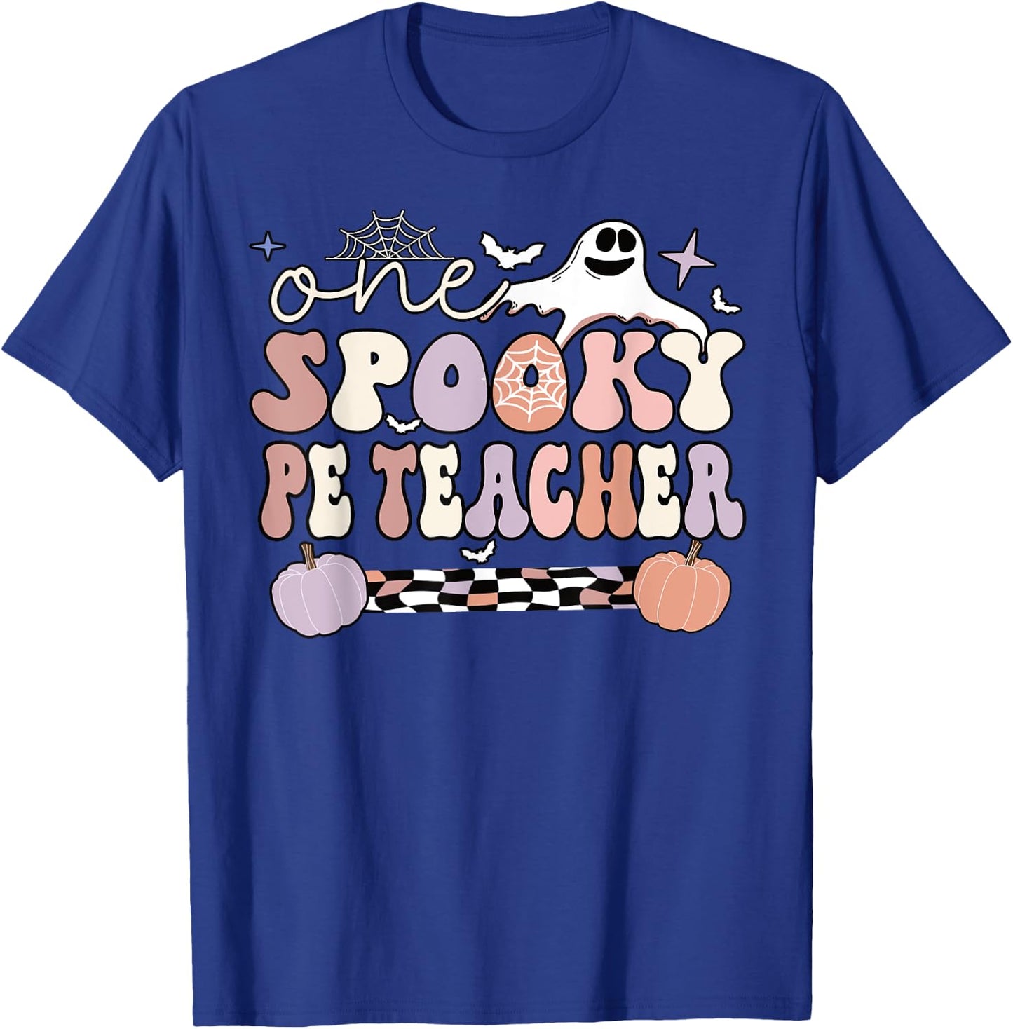 Spooky PE Teacher Halloween Physical Education Teacher Men Women T-Shirt - T-Shirt | Royal