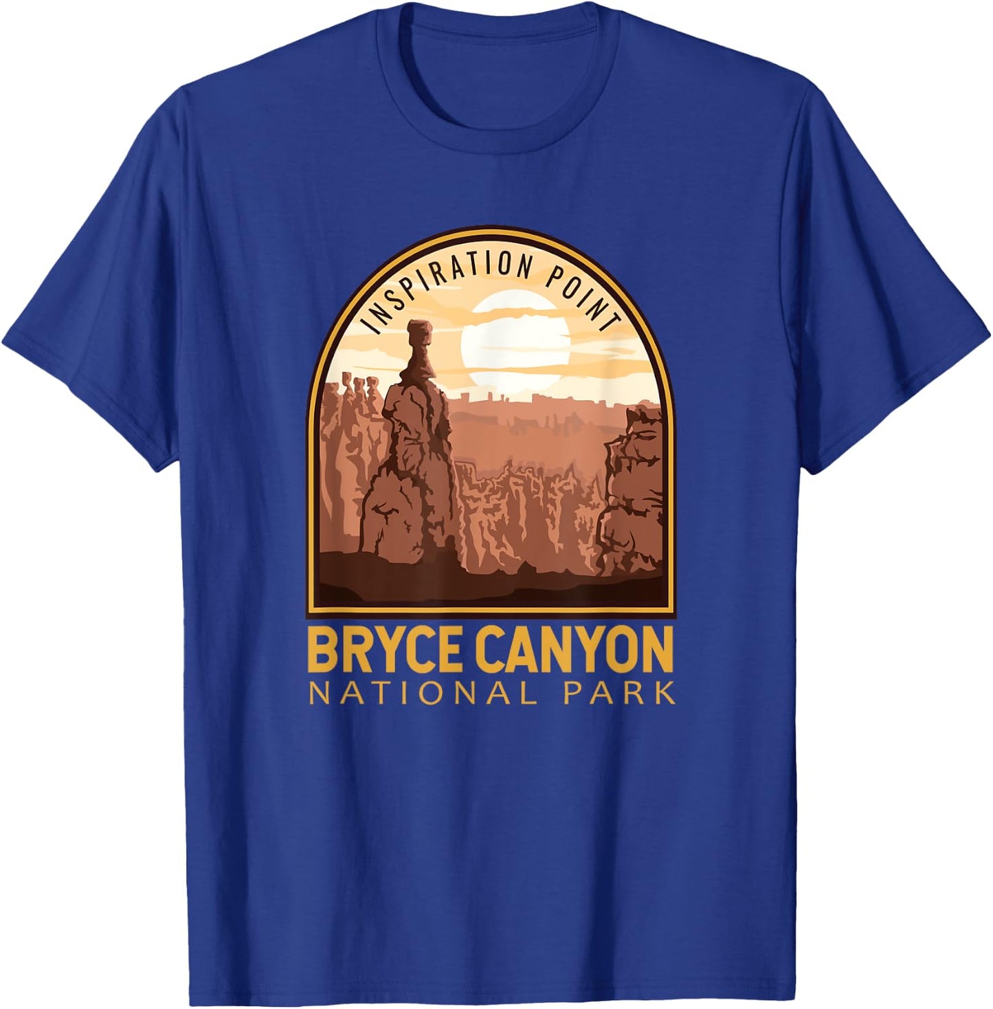 Bryce Canyon National Park Vintage Emblem T-Shirt - T-Shirt | Royal