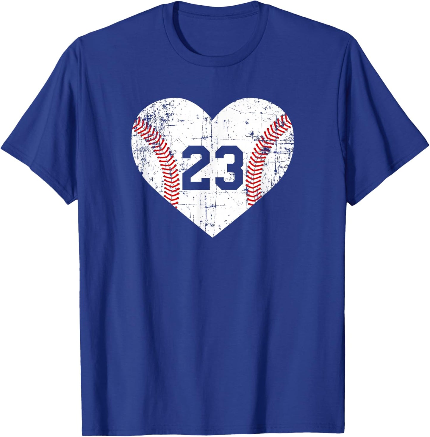 Vintage Baseball 23 Jersey Number T-Shirt - T-Shirt | Royal