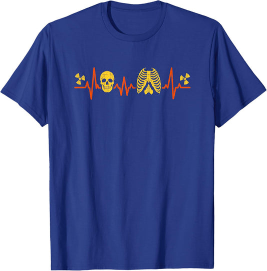 Xray Heartbeat Radiographer Rad Tech Radiology Radiologist T-Shirt - T-Shirt | Royal