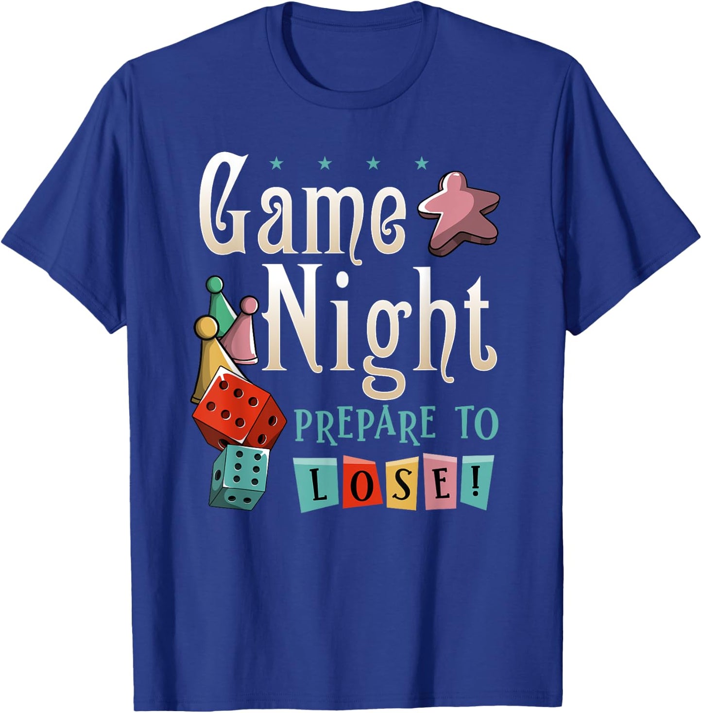 Funny Game Night Matching Outfit - Family Game Night T-Shirt - T-Shirt | Royal