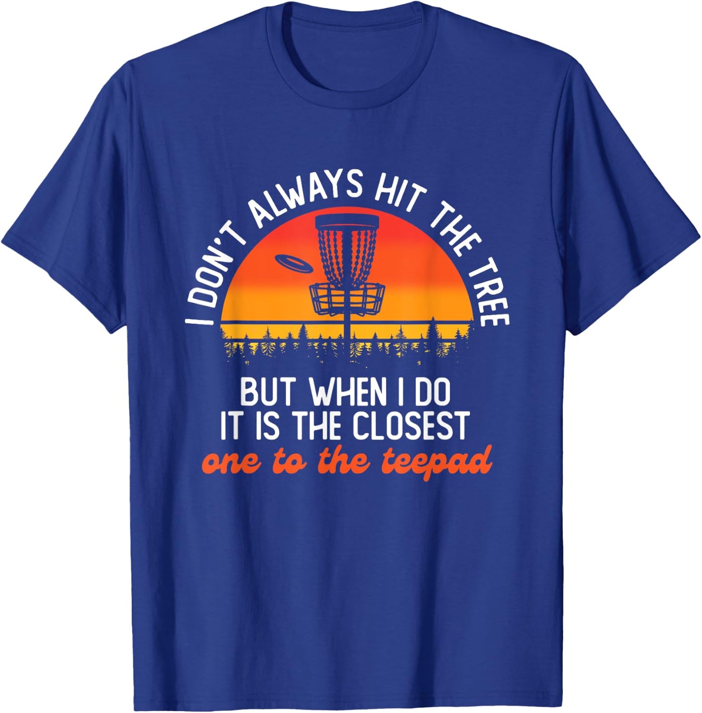Frisbee Disc Golf Player Disc Golfer Flying Disc Sports T-Shirt - T-Shirt | Royal