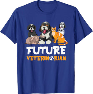 Future Veterinarian - Cute Aspiring Veterinarian Student T-Shirt - T-Shirt | Royal
